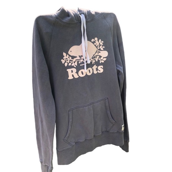 Roots Grey hooded sweatshirt - Picture 1 of 13
